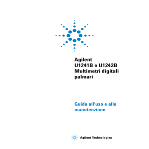 Agilent U1241B e U1242B Multimetri digitali palmari