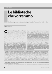 Le biblioteche che vorremmo