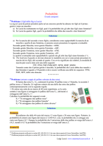 1) Considerato il fascio di curve di equazione x