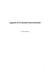 Appunti di Economia Internazionale