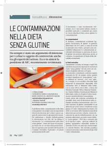 Le contaminazioni nella dieta senza glutine