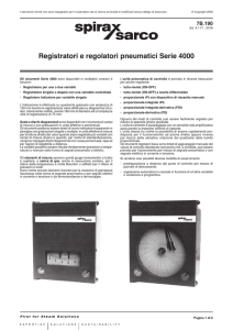 Registratori e regolatori pneumatici Serie 4000