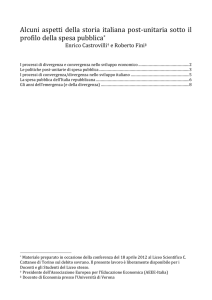 Alcuni aspetti della storia italiana post-unitaria sotto