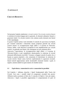 Capitolo 4 - Circuiti resistivi