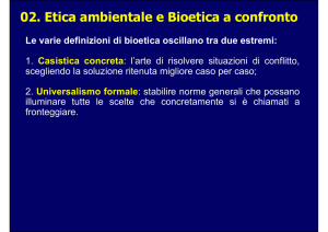 02. Etica ambientale e Bioetica a confronto