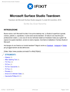 Microsoft Surface Studio Teardown