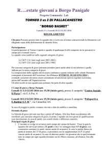 Borgo Basket - REGOLAMENTO 2016 26mag
