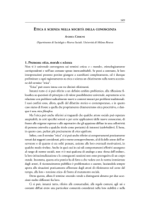 Etica e scienza nella società della conoscenza