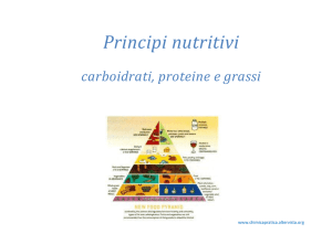 Principi nutritivi - Chimica Pratica