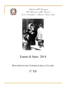 Esame di Stato 2014 5^ ES