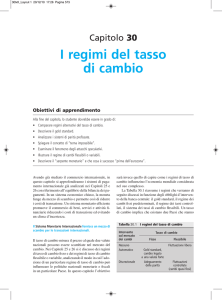 I regimi del tasso di cambio