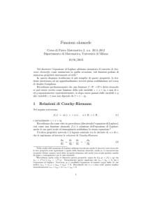 Funzioni olomorfe - Dipartimento di Matematica