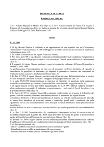 TRIBUNALE DI VARESE Ricorso ex art. 700 c.p.c. L`avv. Alberto