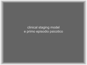 clinical staging model e primo episodio psicotico