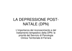 LA DEPRESSIONE POST- NATALE (DPN)