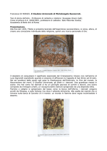 Francesca DI RIENZO. Il Giudizio Universale di Michelangelo