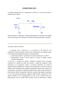 ESERCIZIO DC1: circuito ad un diodo ed una resistenza