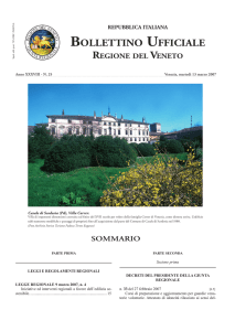 sommario - Bollettino Ufficiale della Regione Veneto