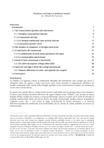 Famiglia e tutela della persona