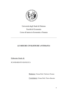 Università degli Studi di Palermo Facoltà di