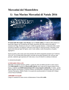 Mercatini del Montefeltro 1) San Marino Mercatini di Natale 2016