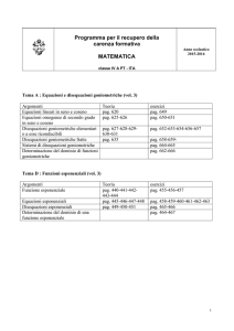 MATEMATICA carenza IV A PT