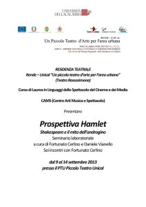 Prospettiva Hamlet - Comunicazione e DAMS