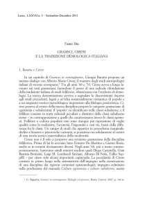 Gramsci, Cirese e la tradizione demologica italiana