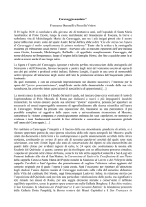"Caravaggio assoluto", di Francesco Buranelli e