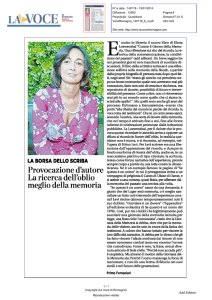 La Voce Di Romagna, 19/01/2014, Primo Fornaciari