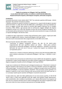 Tabella di correlazione tra l`Allegato 2 del D.Lgs 102/2014