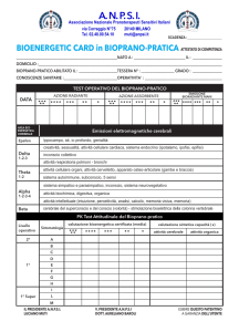 BioEnergetic Card in BioPrano-Pratica