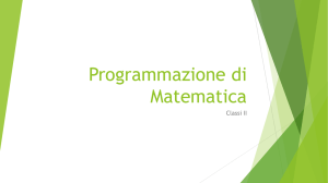 Programmazione di Matematica