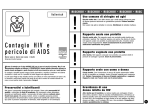 Contagio HIV e pericolo di AIDS