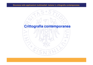 Crittografia contemporanea (simmetrica)