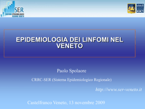 Epidemiologia dei linfomi nel Veneto