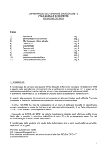 1 3) Monitoraggio ottico attuale 5) Inclinometri