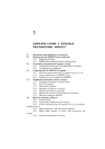 Amplif. lineari a singolo transistore