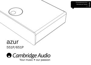 551P/651P - Cambridge Audio