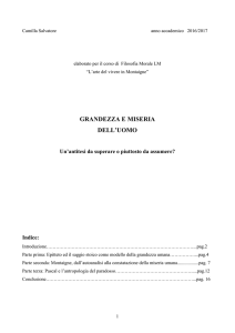grandezza e miseria dell`uomo