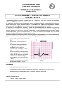 (02.45) interpretare le fondamentali anomalie di un tracciato ecg
