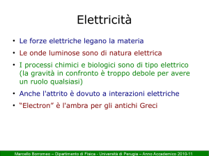 Elettricità - Dipartimento di Fisica e Geologia