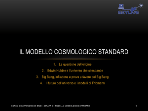 CORSO DI ASTRONOMIA DI BASE - Serata 1