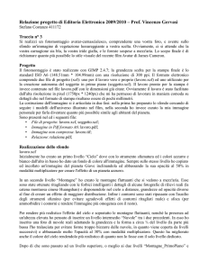 Relazione progetto di Editoria Elettronica 2009