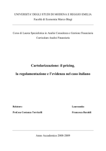 Cartolarizzazione - CFA Society Italy