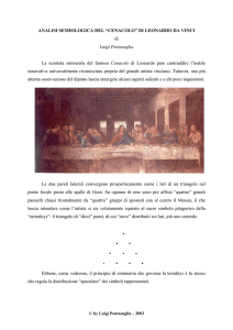 Analisi semiologica del Cenacolo di Lonardo da Vinci