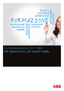 Formazione tecnica 2017 ABB. Per sapere di