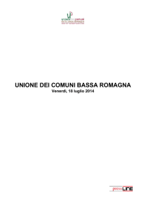 18 luglio 2014 - Unione dei Comuni della Bassa Romagna