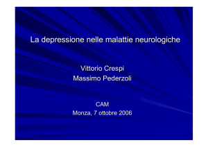 La depressione nelle malattie neurologiche