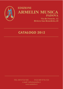 catalogo 2012 - Armelin Musica